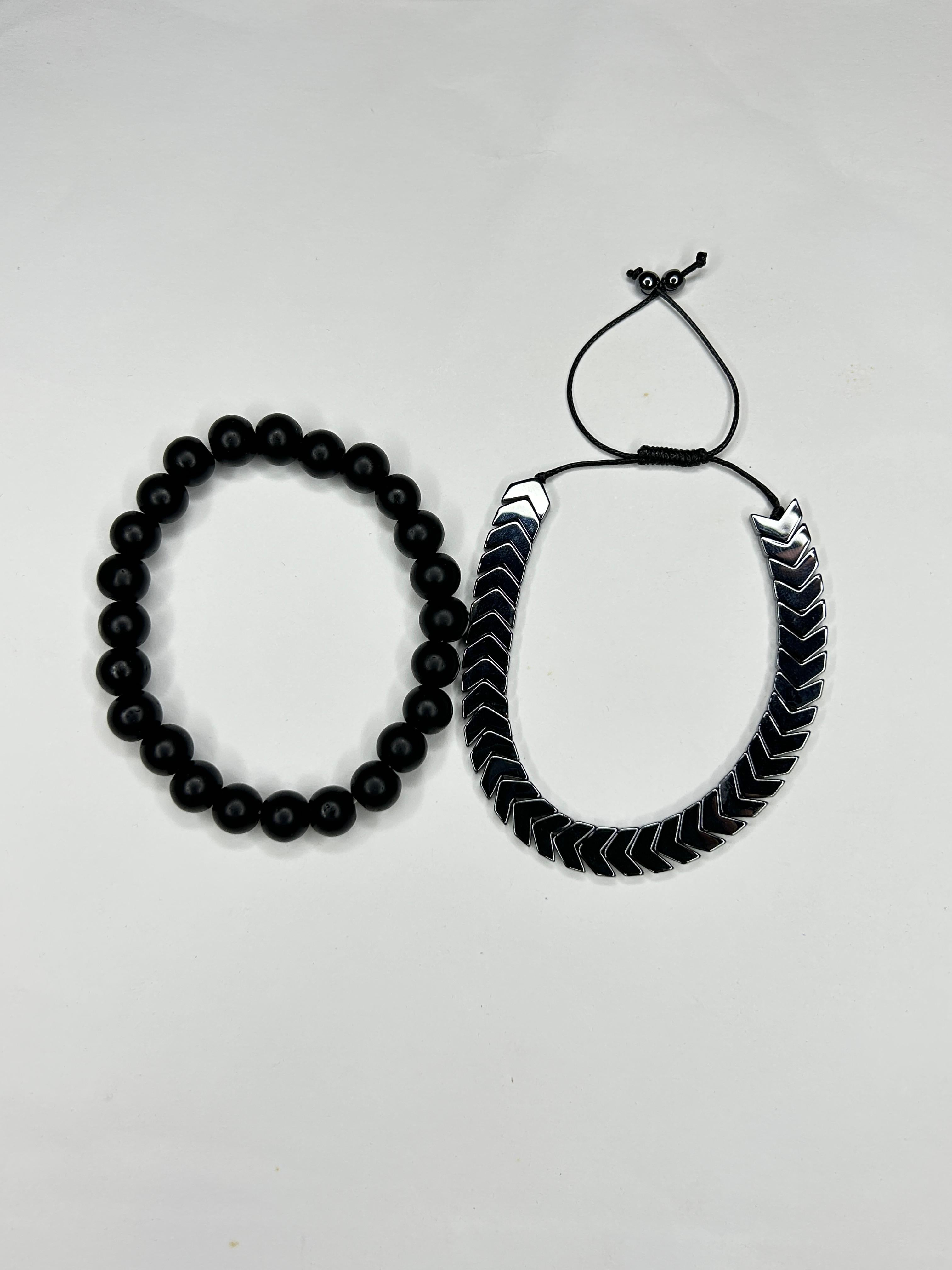 Friendship Duo Bundle - Arrow Bracelet & Stone Bracelet