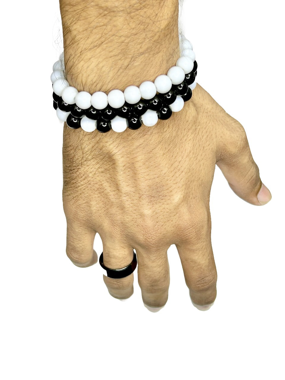 Stone Bead Bracelets-Trio
