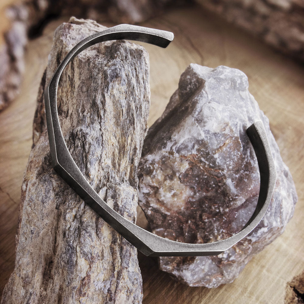 Hexagon Cuff Bracelet - Bold. Minimal. Unstoppable