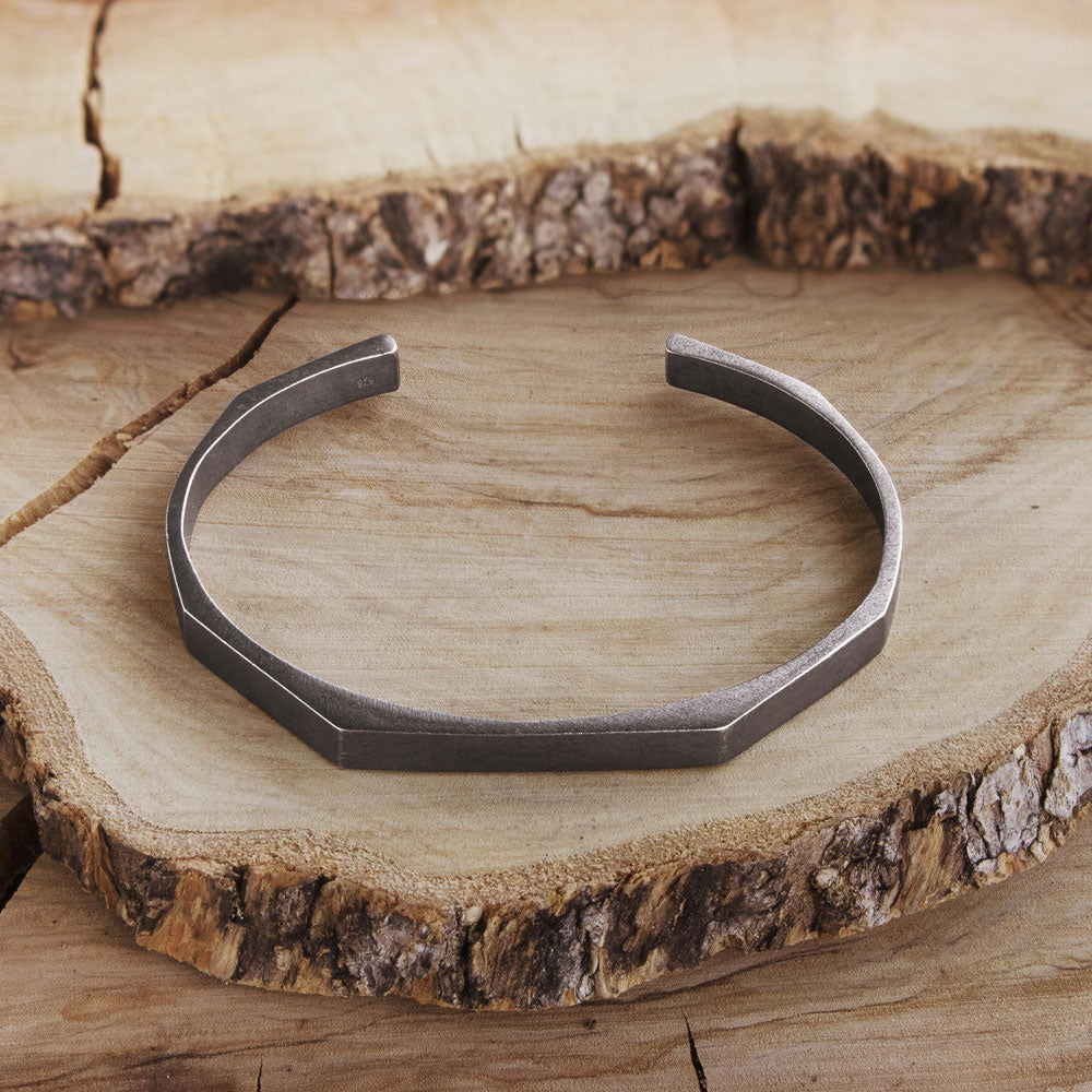 Hexagon Cuff Bracelet - Bold. Minimal. Unstoppable